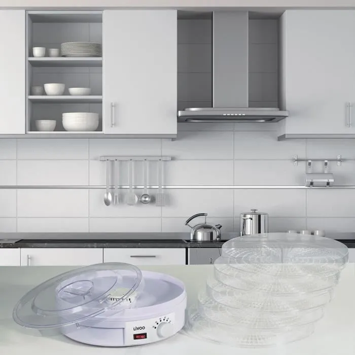 Livoo DOM202 Secadora Deshidratador con 5 bandejas, termostato y sistema de ventilación uniforme 1