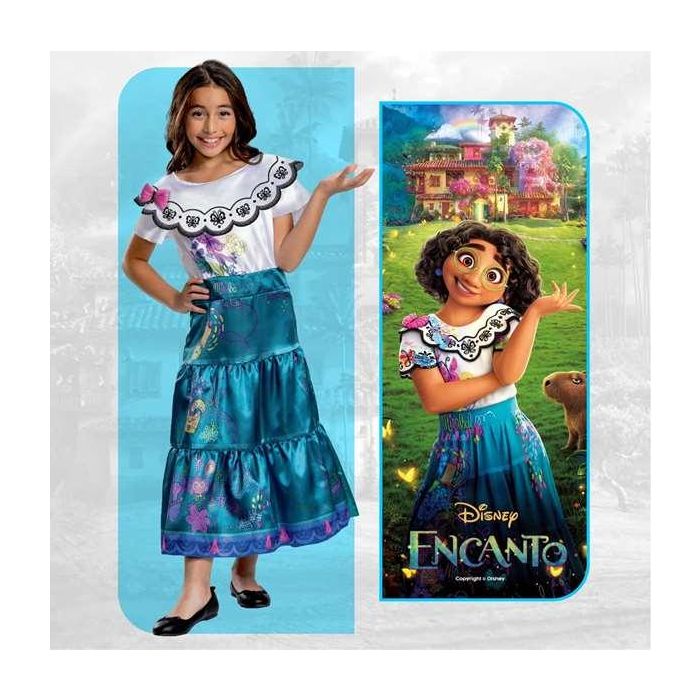 Disney Disfraz Oficial de Mirabel de la Película Encanto Deluxe para Niña, Talla 3-4 Años 1 Disney Disfraz Oficial de Mirabel de la Película Encanto Deluxe para Niña, Talla 3-4 Años 1