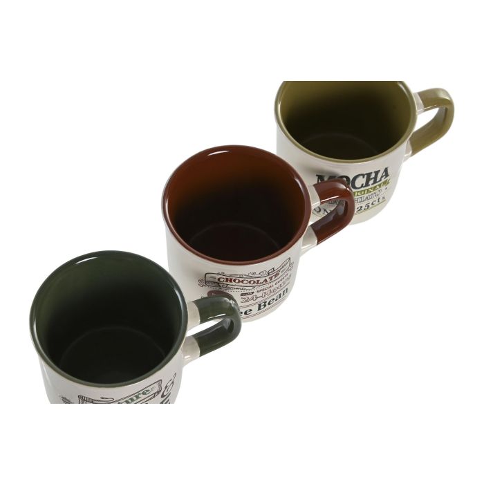 Taza Vintage DKD Home Decor Verde Blanco 7.6 x 6.5 x 10 cm (12 Unidades) 2 Taza Vintage DKD Home Decor Verde Blanco 7.6 x 6.5 x 10 cm (12 Unidades) 2