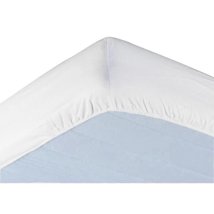 Toison D'Or Funda Protector de Colchón Impermeable Transalese Alese Felpa Algodón 100% con Poliuretano Micro-Transpirable 120x190 cm Blanco 1