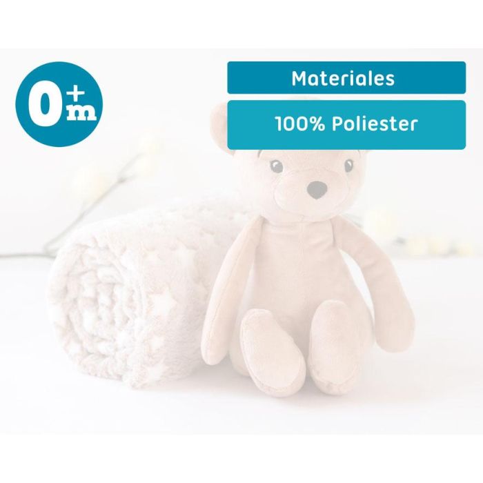Oso De Peluche Marrón Con Mantita De Estrellas 4