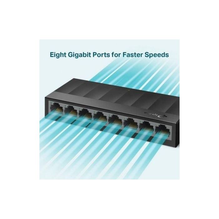 Switch TP-Link LS1008G 8 Puertos/ RJ-45 10/100/1000 2