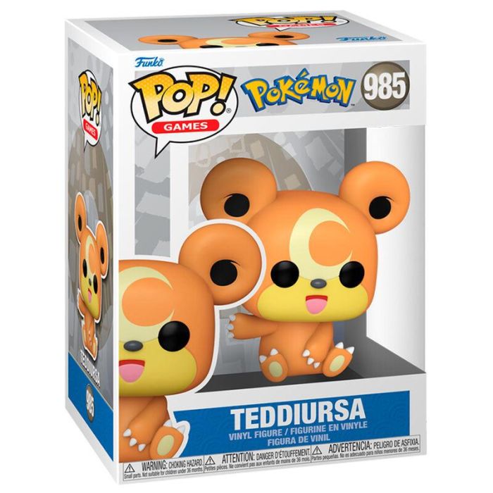 Funko Pop! Games Pokemon Teddiursa Figura de Vinilo 9 cm 1 Funko Pop! Games Pokemon Teddiursa Figura de Vinilo 9 cm 1