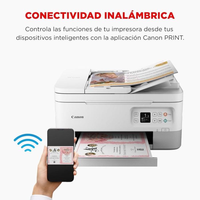 Canon PIXMA TS7451i Impresora Multifunción Inyección Tinta A4 Wifi 4800x1200 DPI Dúplex Automático Blanco 4 Canon PIXMA TS7451i Impresora Multifunción Inyección Tinta A4 Wifi 4800x1200 DPI Dúplex Automático Blanco 4