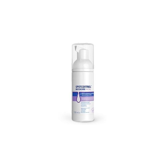Benzacare Spotcontrol Espuma Limpiadora Facial Anti-Acné, Grasa y Poros Obstruidos con Aloe Vera y Caléndula 130 ml