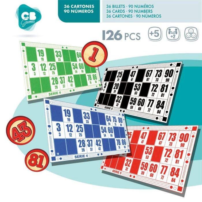 Bingo Colorbaby Madera Papel Plástico (24 Unidades) 5 Bingo Colorbaby Madera Papel Plástico (24 Unidades) 5