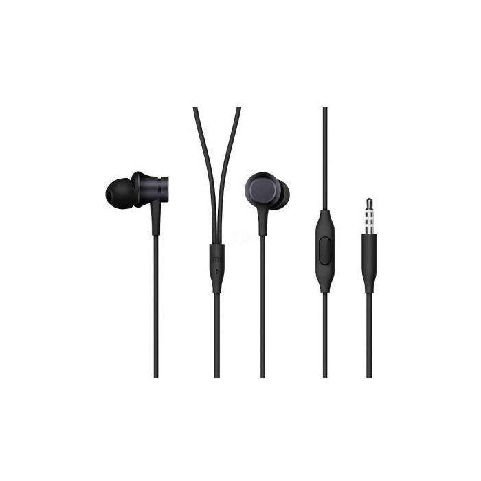 Xiaomi Auriculares In-Ear Basic ZBW4354TY con Micrófono Jack 3.5 Negros 1 Xiaomi Auriculares In-Ear Basic ZBW4354TY con Micrófono Jack 3.5 Negros 1