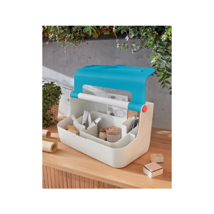 Leitz Caja de Almacenamiento Portátil Cosy con Asa, ABS Azul 2 Leitz Caja de Almacenamiento Portátil Cosy con Asa, ABS Azul 2