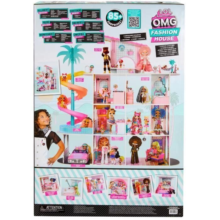 Casa de muñecas de madera LOL Surprise - Casa de moda - 4 plantas - Al. 120 cm 4 Casa de muñecas de madera LOL Surprise - Casa de moda - 4 plantas - Al. 120 cm 4