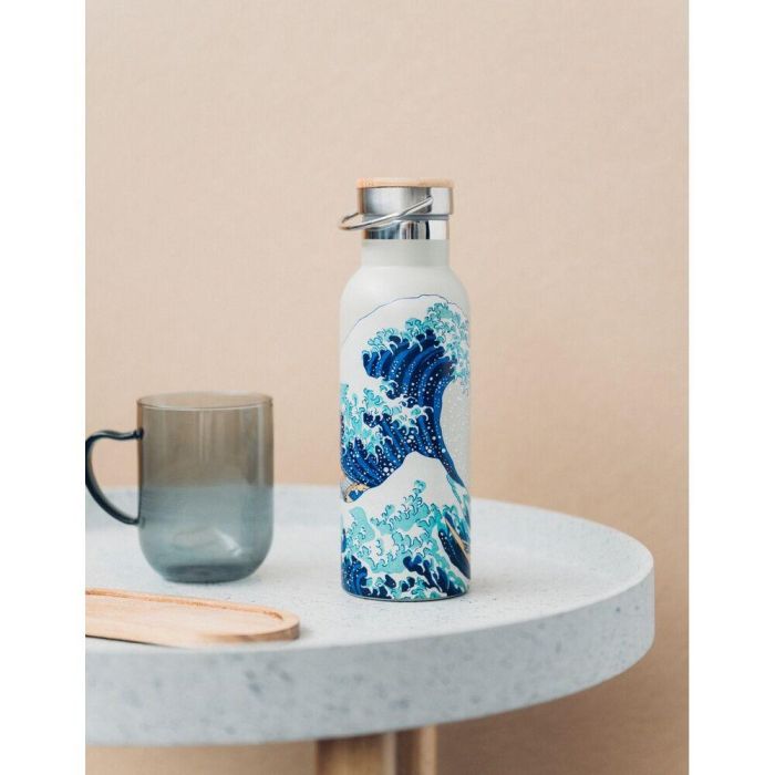 Botella acero inoxidable La Gran Ola de Kanagawa Hokusai 500ml 2 Botella acero inoxidable La Gran Ola de Kanagawa Hokusai 500ml 2
