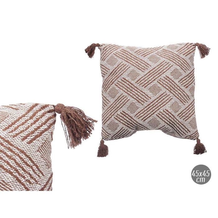 Cojin Jacquard Marron 45X45 Cm Surtidos Giftdecor (12 Unidades) Cojin Jacquard Marron 45X45 Cm Surtidos Giftdecor (12 Unidades)