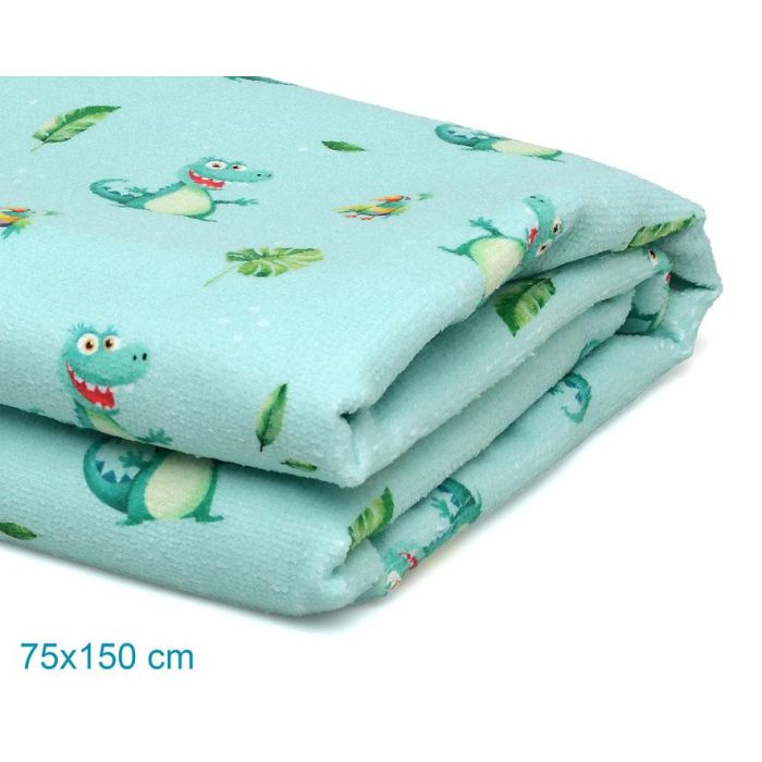 KioKids Toalla de Playa y Piscina Microfibra Secado Rápido Suave Absorbente Diseño Cocodrilo 75x150 cm Verde con Bolsa de Transporte 2 KioKids Toalla de Playa y Piscina Microfibra Secado Rápido Suave Absorbente Diseño Cocodrilo 75x150 cm Verde con Bolsa de Transporte 2