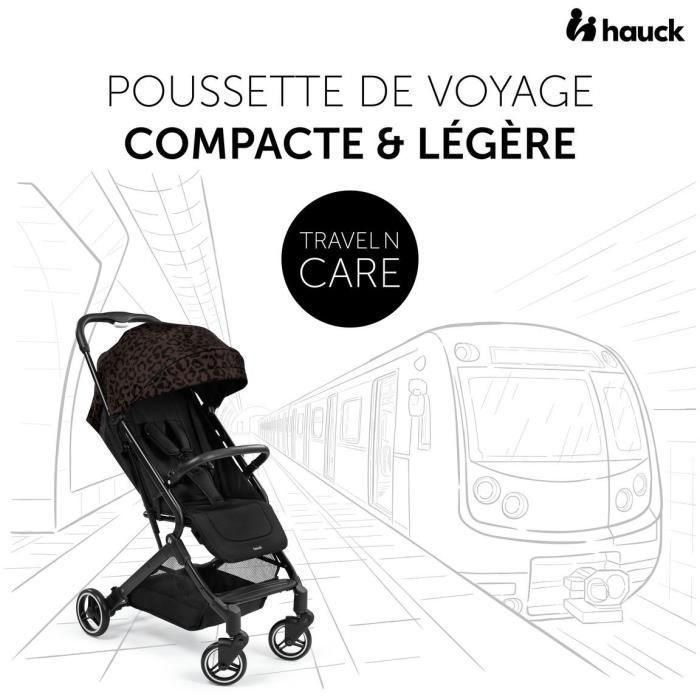 HAUCK - Cochecito compacto - TRAVEL N CARE - 4 ruedas - Plegado con una mano - Leo 1 HAUCK - Cochecito compacto - TRAVEL N CARE - 4 ruedas - Plegado con una mano - Leo 1