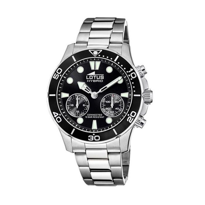 Reloj Hombre Lotus 18800/2 Negro Plateado