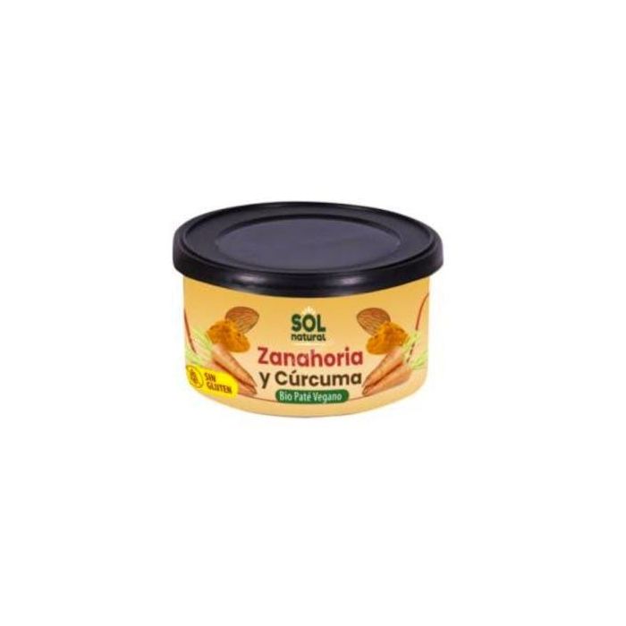 SOLNATURAL Paté de Zanahoria y Cúrcuma Ecológico 125 g