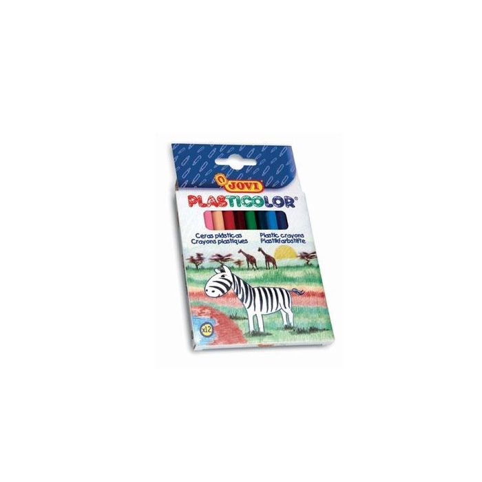 Jovi Ceras Plasticolor 117 mm Colores Surtidos Estuche 12 Ud Jovi Ceras Plasticolor 117 mm Colores Surtidos Estuche 12 Ud