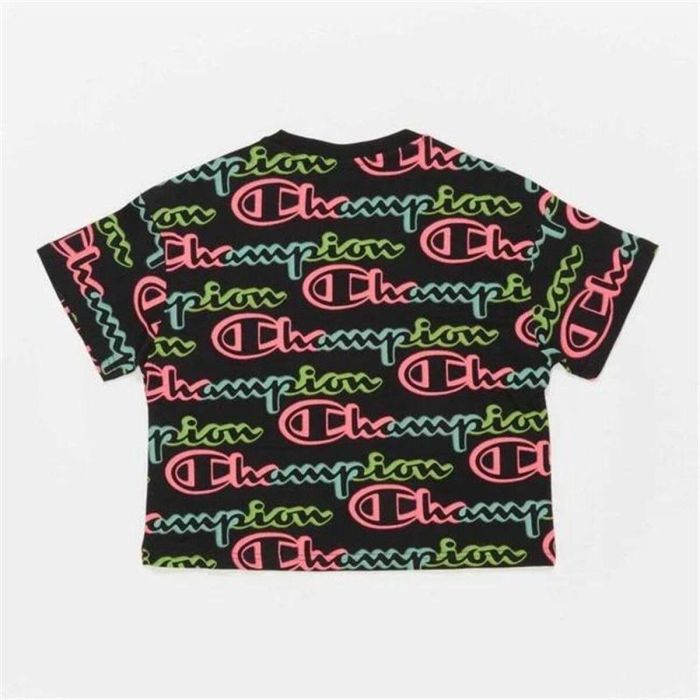 Camiseta de Manga Corta Mujer Champion 116196-KL001 Negro (S)