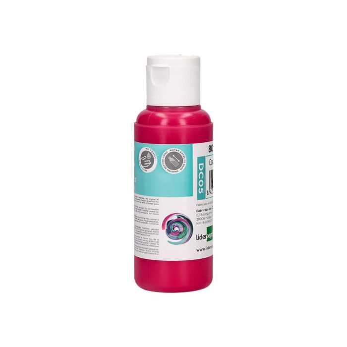 Pintura Acrilica Liderpapel Bote De 80 mL Magenta 1