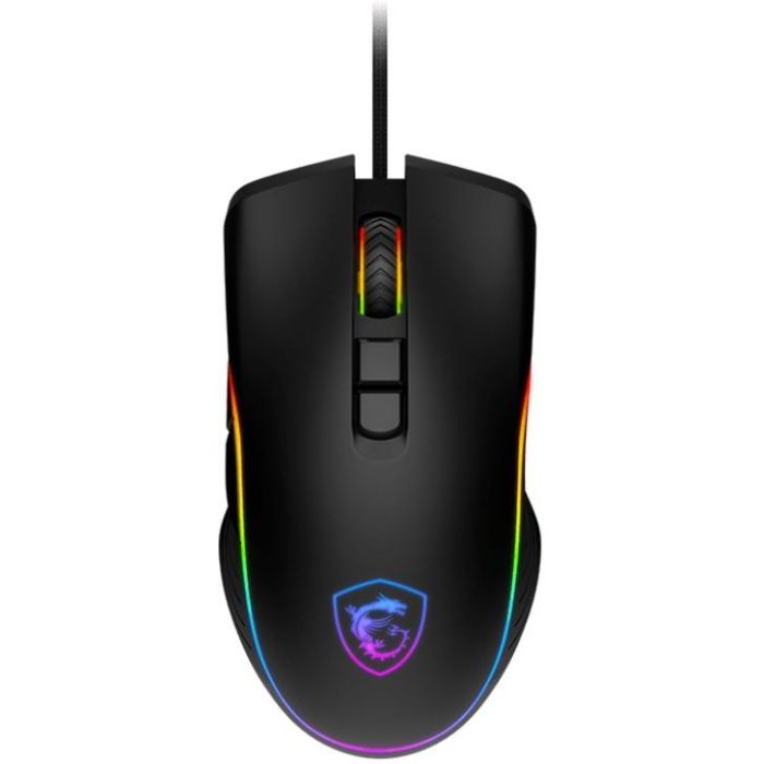 MSI GM300 Ratón Gaming Forge, Ambidextro, Óptico, USB, 7200 DPI, Negro