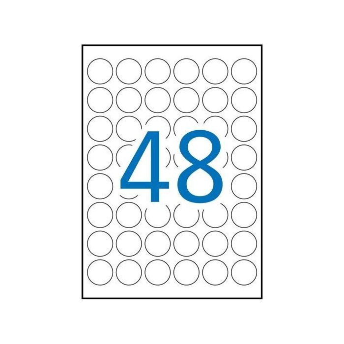 Apli Etiquetas Adhesivas Circulares Resistentes Interperie Ø30 mm Láser 48 X 20H Poliéster Blanco Apli Etiquetas Adhesivas Circulares Resistentes Interperie Ø30 mm Láser 48 X 20H Poliéster Blanco