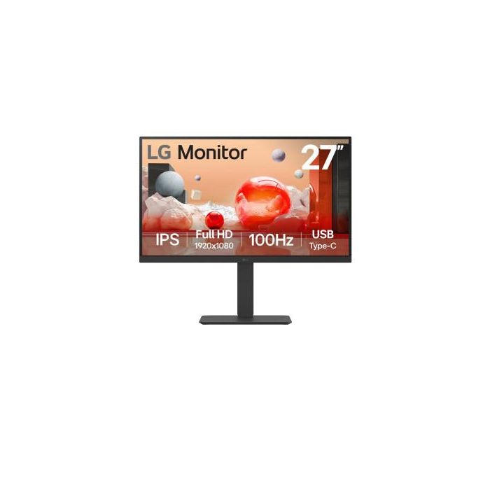 LG Monitor 27BA650-B 27 Pulgadas FHD 100Hz IPS Antirreflejos USB-C 65W KVM