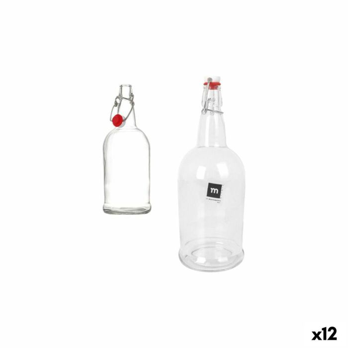 Botella de Cristal La Mediterránea 1 L (12 Unidades) Botella de Cristal La Mediterránea 1 L (12 Unidades)