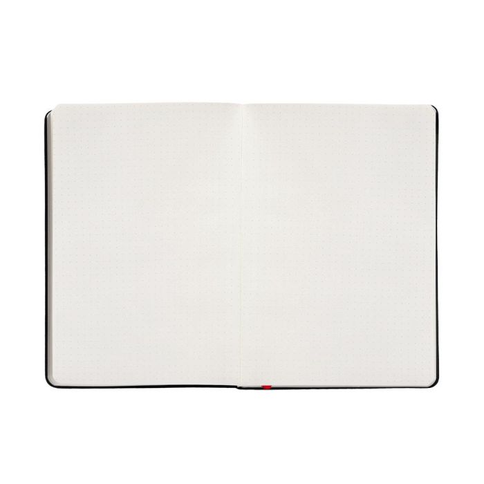 Cuaderno Con Gomilla Antartik Notes Tapa Dura A4 Hojas Puntos Negro Y Rojo 100 Hojas 80 gr Fsc 7