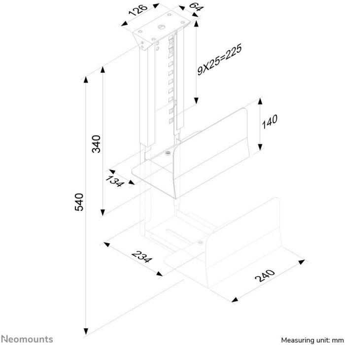 Soporte Neomounts CPU-D200BLACK 2 Soporte Neomounts CPU-D200BLACK 2