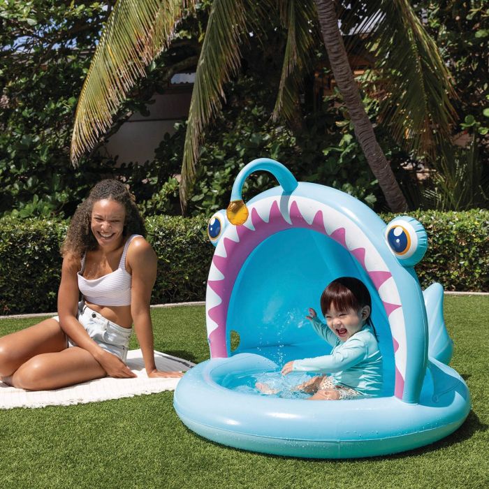Intex 58400/58419Np Piscina Infantil Hinchable Angler Fish 127x102x86 cm con Parasol y Suelo Acolchado +12 Meses 2 Intex 58400/58419Np Piscina Infantil Hinchable Angler Fish 127x102x86 cm con Parasol y Suelo Acolchado +12 Meses 2
