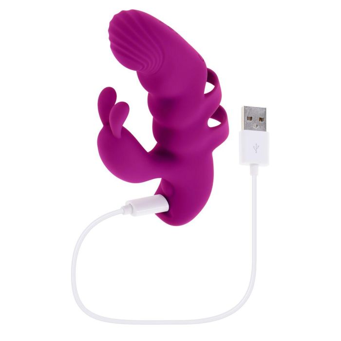 Vibrador Doble Estimulación Evolved Playboy Morado 15 Vibrador Doble Estimulación Evolved Playboy Morado 15