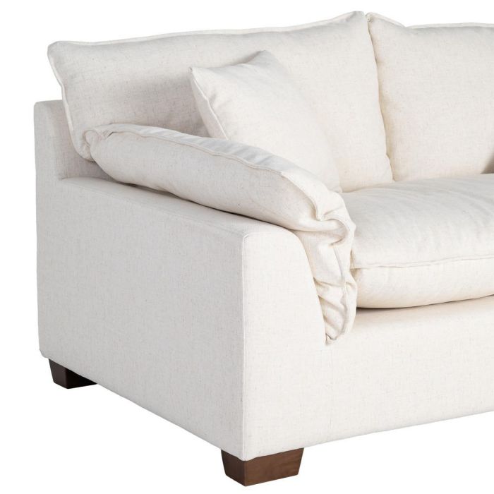 Sofá 2 Plazas Crema Tejido 178 X 101 X 71 cm