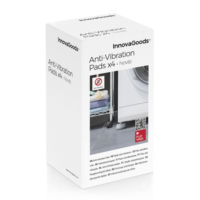 Set de Pies Antivibración Apilables Novib InnovaGoods 4 Unidades 3