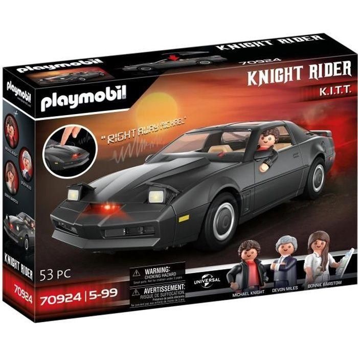 Playmobil 70924 Knight Rider - El Coche Fantástico K.I.T.T. con luz, sonido y 3 figuras: Michael, Devon, Bonnie 0 Playmobil 70924 Knight Rider - El Coche Fantástico K.I.T.T. con luz, sonido y 3 figuras: Michael, Devon, Bonnie 0