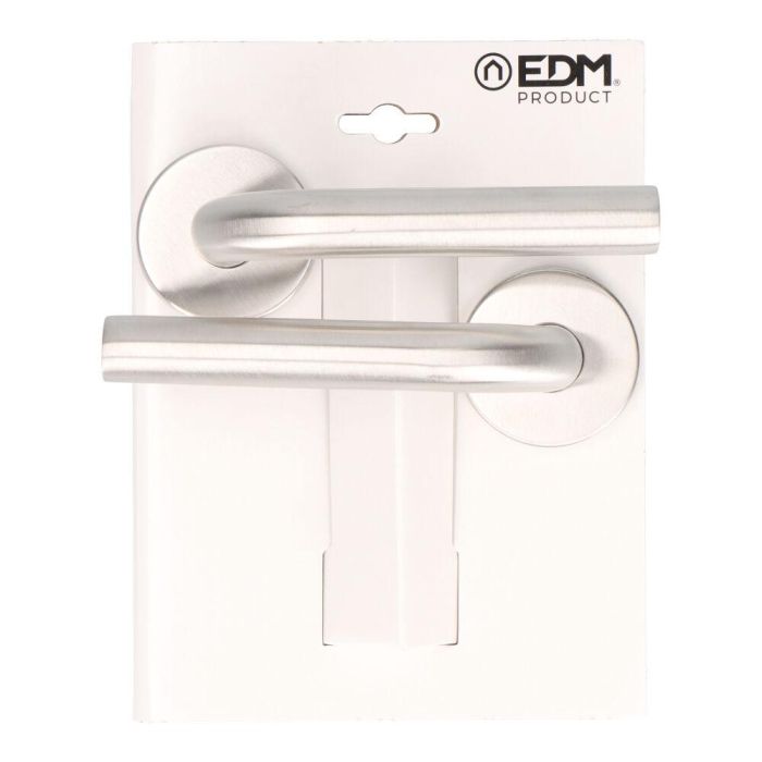 Edm Juego roseta L curva 575, acero inoxidable, roseta ø 53 mm Edm Juego roseta L curva 575, acero inoxidable, roseta ø 53 mm