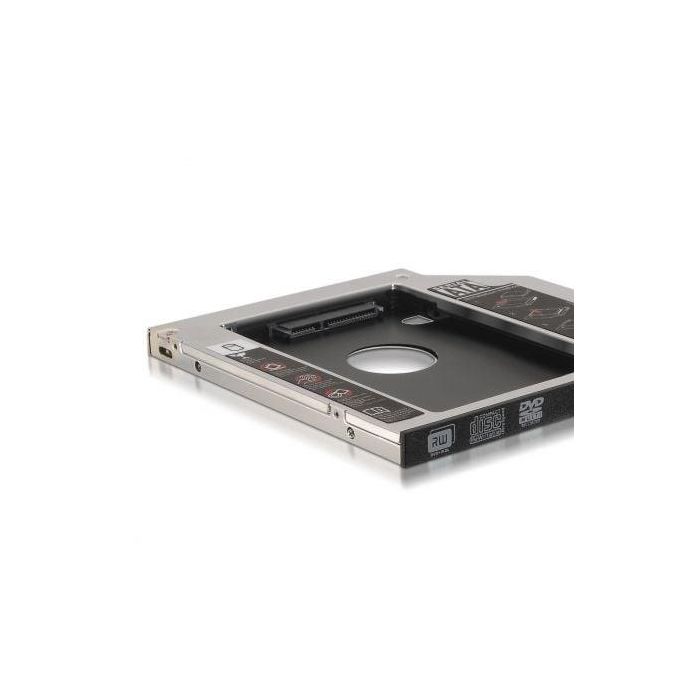 AISENS A129-0151 Adaptador Caddy para Disco Duro SSD/HDD 2.5" (7mm) en Bahía Óptica de Portátil 9.5mm, Negro/Plata 2 AISENS A129-0151 Adaptador Caddy para Disco Duro SSD/HDD 2.5" (7mm) en Bahía Óptica de Portátil 9.5mm, Negro/Plata 2