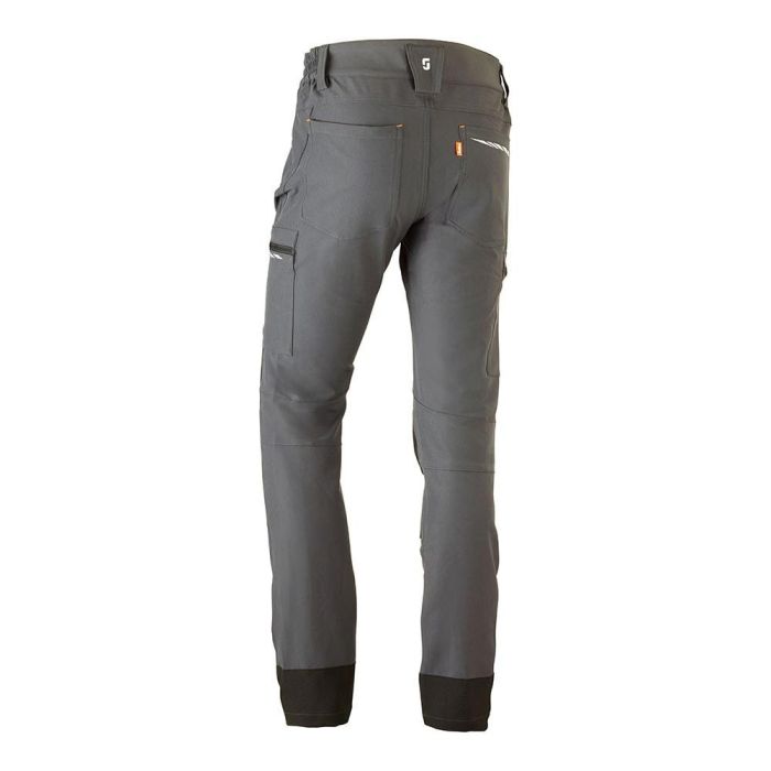 Juba Dynamic Pantalón de Trabajo Multibolsillos Elástico Unisex Gris Talla 3XL 1