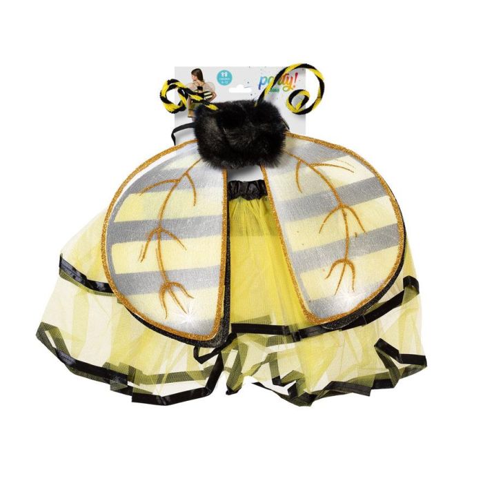 Conjunto de Alas y Tutú de Abeja Amarilla con Antenas - Disfraz de Abeja para Fiestas 1 Conjunto de Alas y Tutú de Abeja Amarilla con Antenas - Disfraz de Abeja para Fiestas 1