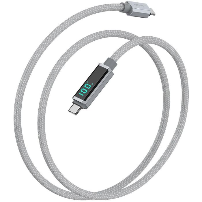 4smarts Cable USB-C DigitCord 100W 1.5m Gris 2