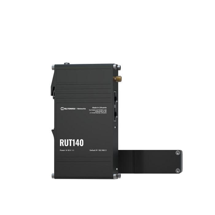 Teltonika Networks RUT140 (EU) Router Ethernet Industrial Compacto Wi-Fi 4, 2 Puertos, Soporte DIN Rail, RutOS 7