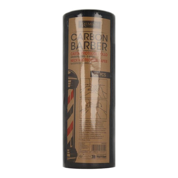 Xanitalia Premium Papel Protección Cuello Carbon Profesional para Barbería y Peluquería 100 unidades