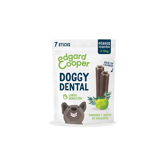 Doggy Dental - Snacks para perros sabor manzana y eucalipto, tamaño small, pack de 8 unidades de 105 gr Doggy Dental - Snacks para perros sabor manzana y eucalipto, tamaño small, pack de 8 unidades de 105 gr
