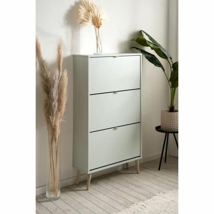 Zapatero VIGO 49A Verde pastel Patas de madera maciza 70 x 24 x 125 cm 3 Zapatero VIGO 49A Verde pastel Patas de madera maciza 70 x 24 x 125 cm 3