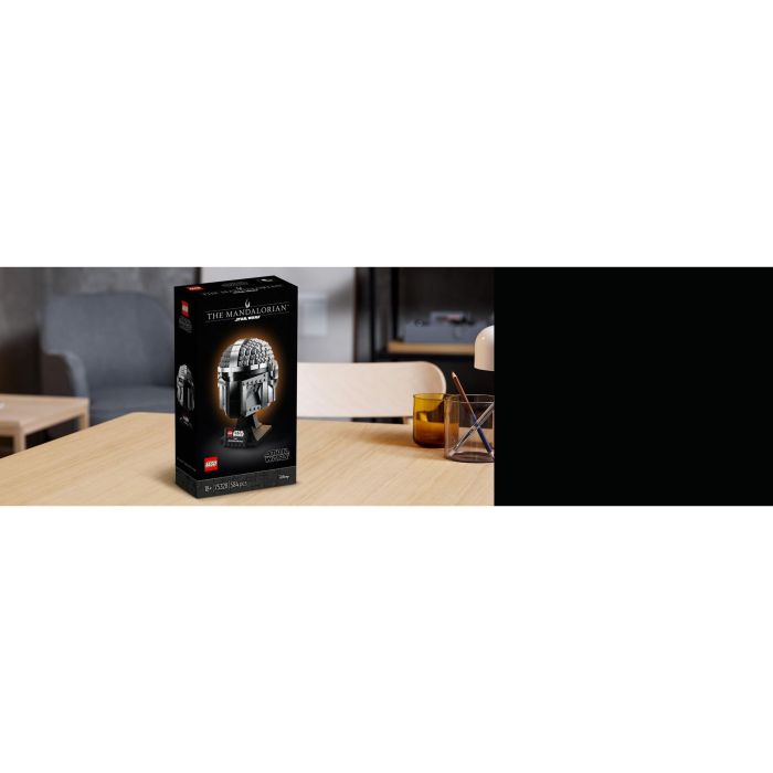 LEGO 75328 Star Wars The Mandalorian Helmet Kit de Modelo Coleccionable para Construir, Decorar y Regalar para Adultos 4
