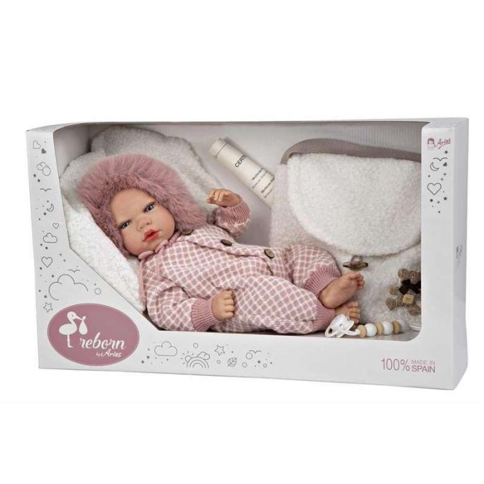 Muñeca reborn manuela con bolso y cojin 40 cm cuerpo blando Muñeca reborn manuela con bolso y cojin 40 cm cuerpo blando