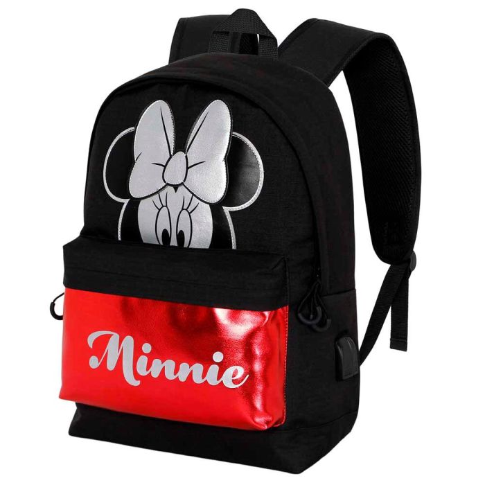 Mochila HS Silver Sparkle Disney Minnie Mouse Negro 1 Mochila HS Silver Sparkle Disney Minnie Mouse Negro 1