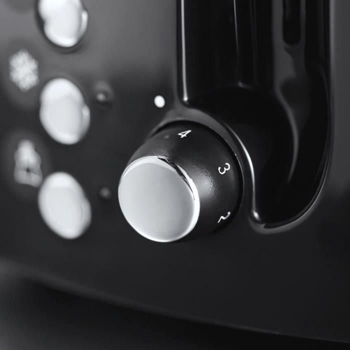 Tostadora Russell Hobbs Textures Plus 22601-56 - Negro mate/alto brillo, ranuras anchas, función pan congelado, regulador de tueste 3 Tostadora Russell Hobbs Textures Plus 22601-56 - Negro mate/alto brillo, ranuras anchas, función pan congelado, regulador de tueste 3