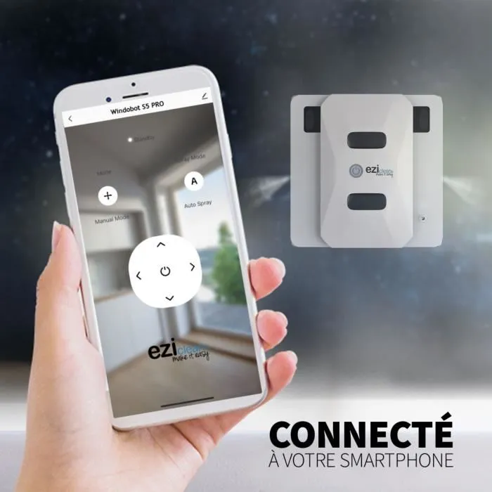 Eziclean EZI1700526492112 Robot Limpiacristales - 72 W - Blanco