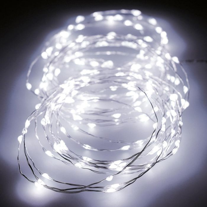 Lumineo Guirnalda Micro LED Parpadeante 180 LEDs Luz Fría 14m Cable Plateado 8 Funciones IP44 Interior/Exterior 0 Lumineo Guirnalda Micro LED Parpadeante 180 LEDs Luz Fría 14m Cable Plateado 8 Funciones IP44 Interior/Exterior 0