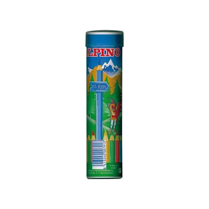 Lapices De Colores Alpino Largos Tubo De 24