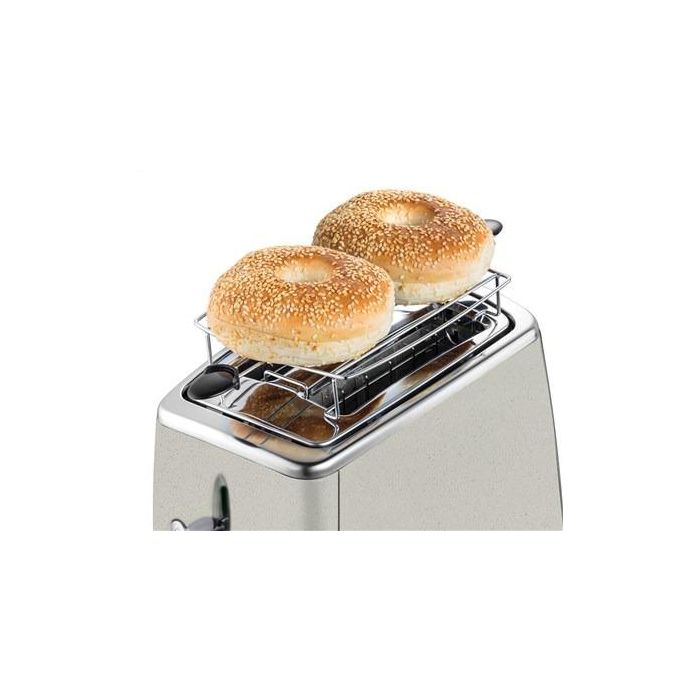 Russell Hobbs 26970-56 Tostador Luna Stone 2 Rebanadas, Control Nivel Tueste, Soporte Calientapanecillos, Función Levantar y Ver, Bandeja Recogemigas 6